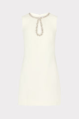 Eden Boucle Mini Dress - White