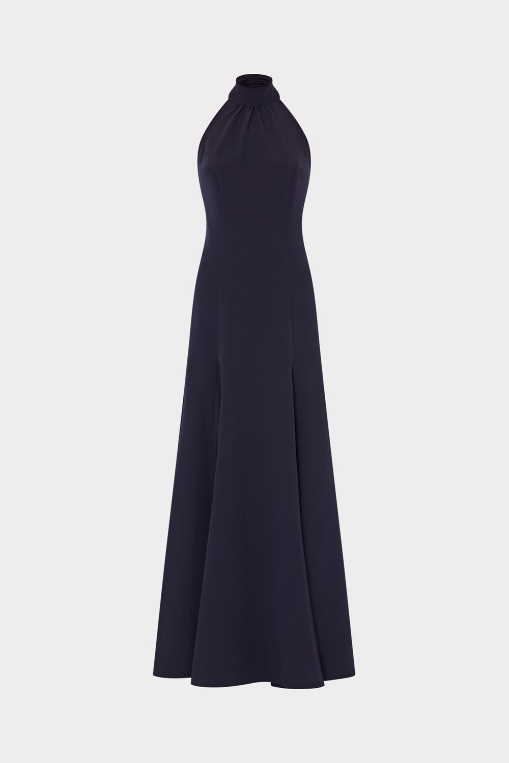 Elena High Neck Cady Dress - Navy