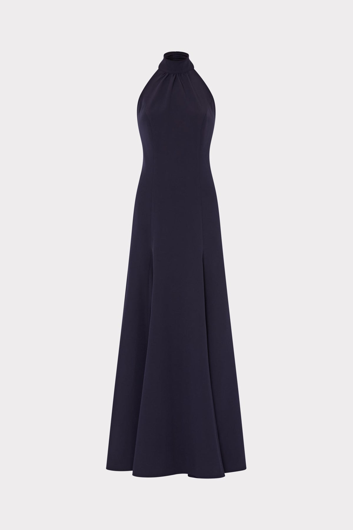 Elena High Neck Cady Dress - Navy
