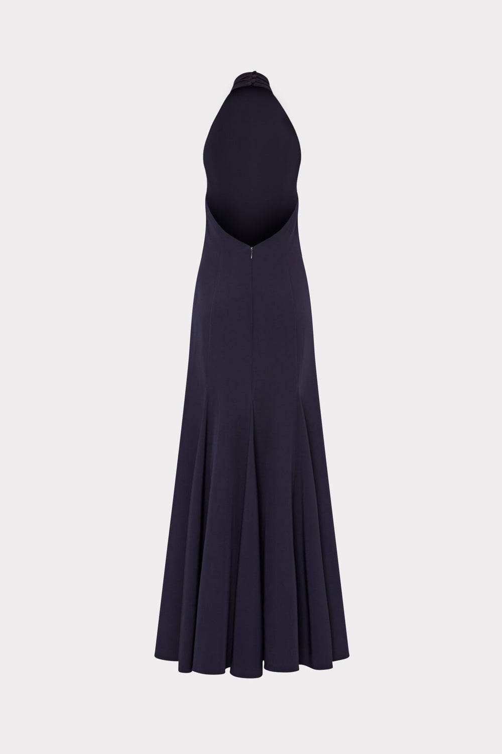 Elena High Neck Cady Dress - Navy