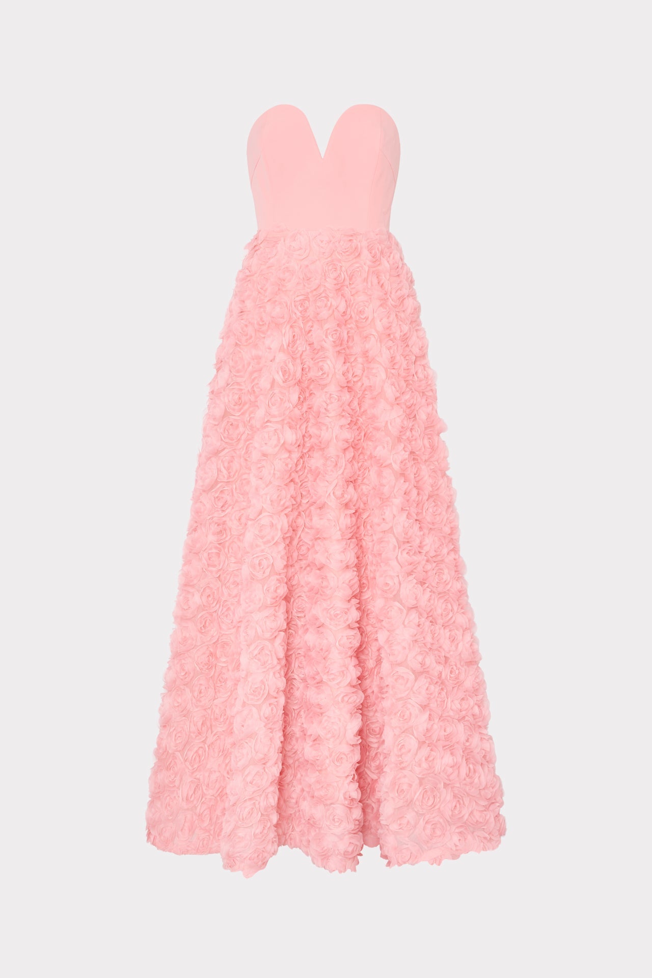 Bell Mesh Rose Gown - Pink