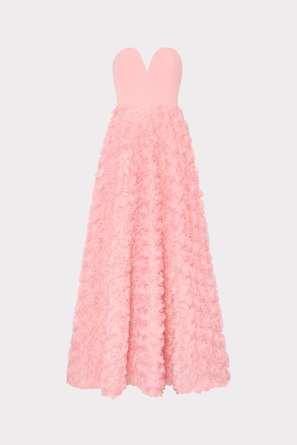 Bell Mesh Rose Gown - Pink