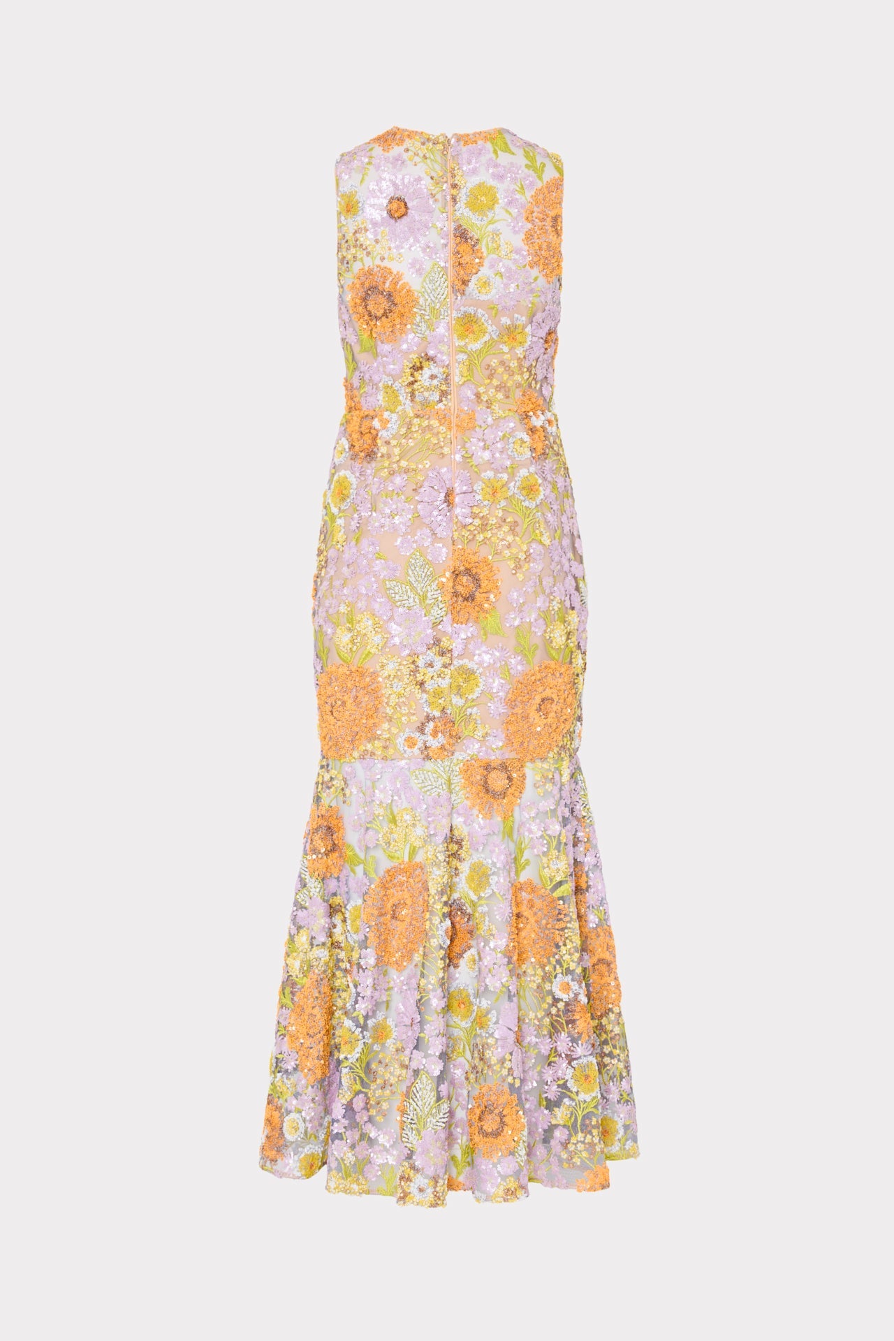 Anna Embroidered Sleeveless Dress - Multi