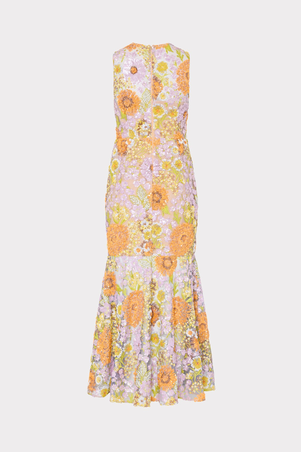 Anna Embroidered Sleeveless Dress - Multi