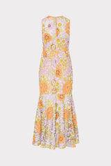 Anna Embroidered Sleeveless Dress - Multi