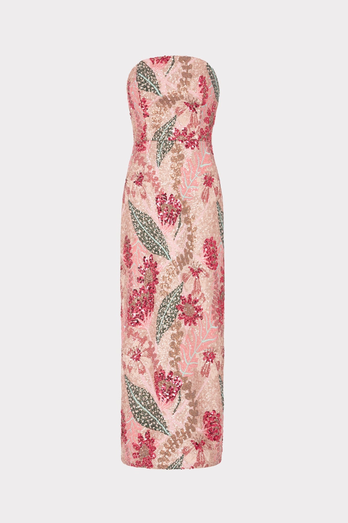 Esmeralda Sequins Strapless Dress - Multi