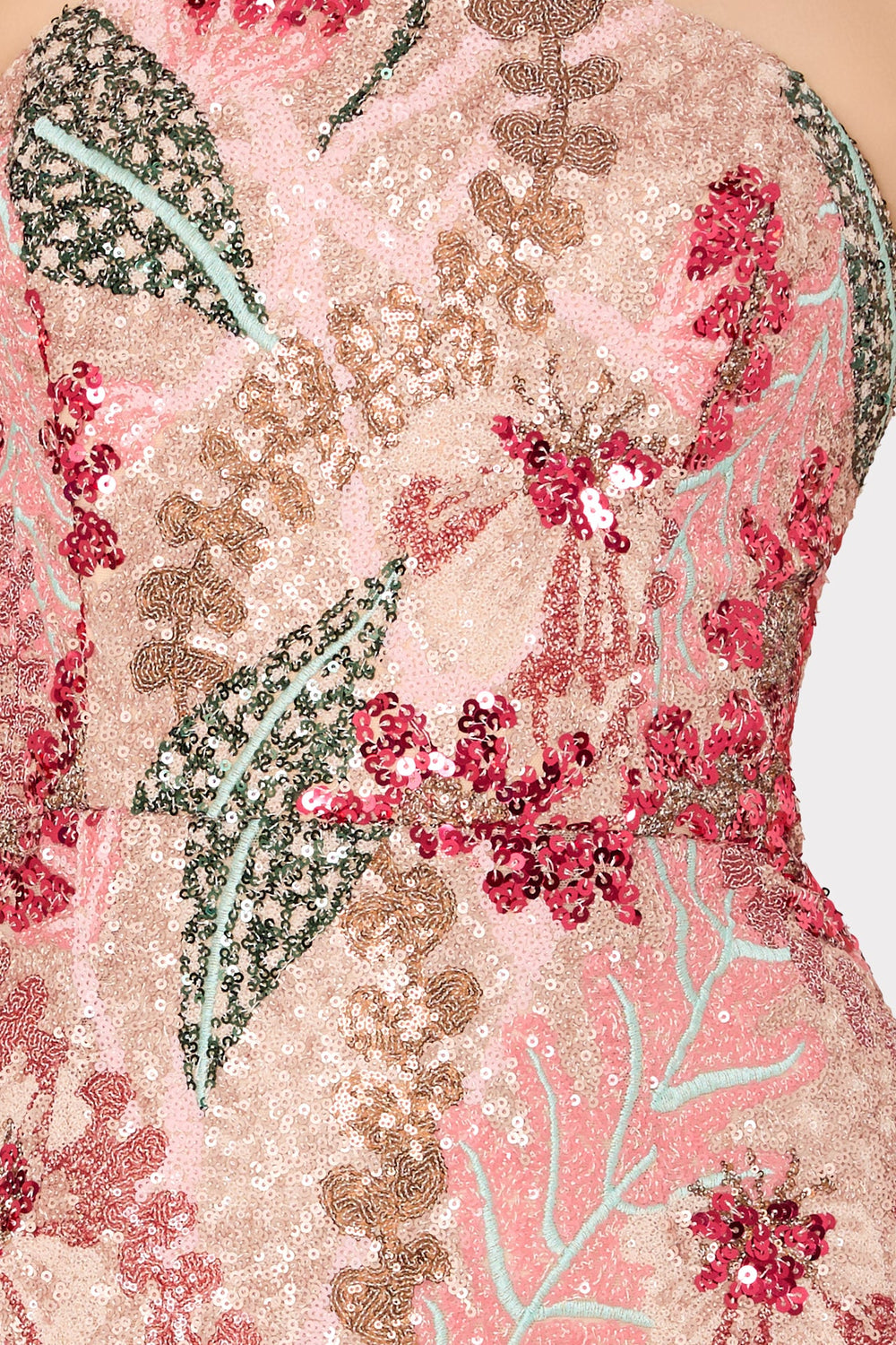 Esmeralda Sequins Strapless Dress - Multi