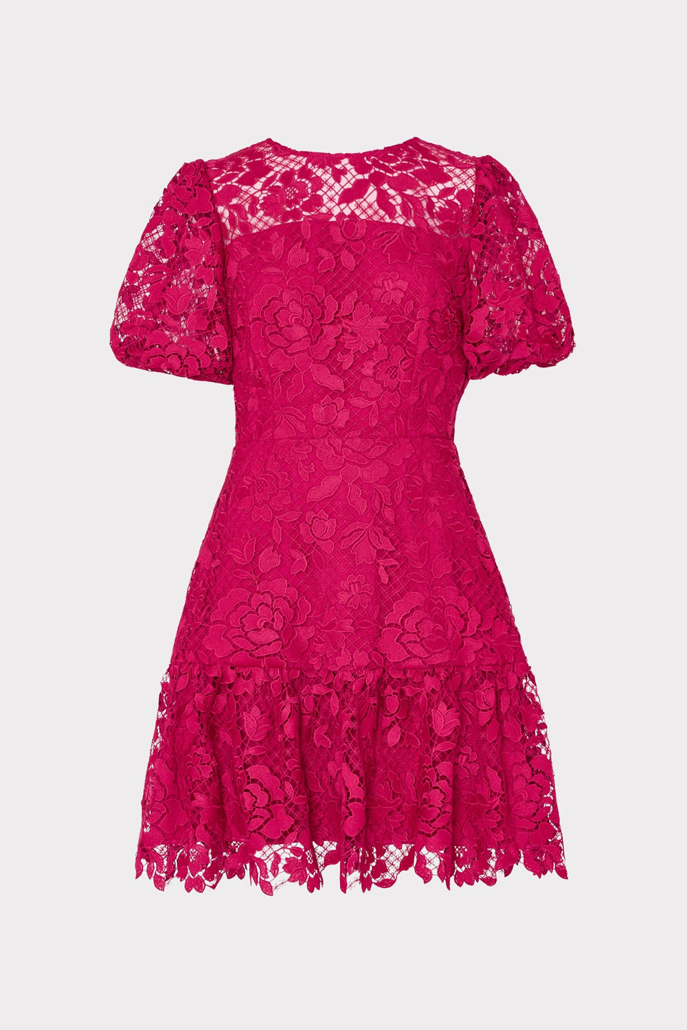 Yasmin Rose Mosaic Mini Dress - Raspberry