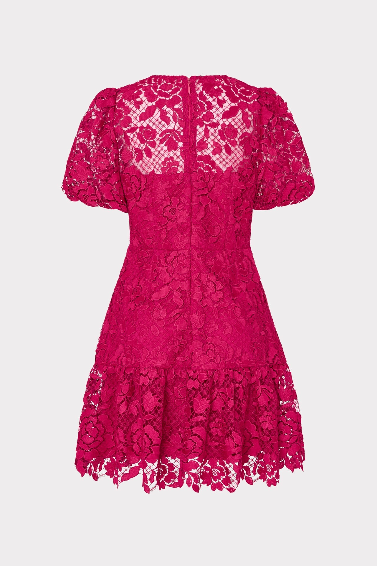 Yasmin Rose Mosaic Mini Dress - Raspberry